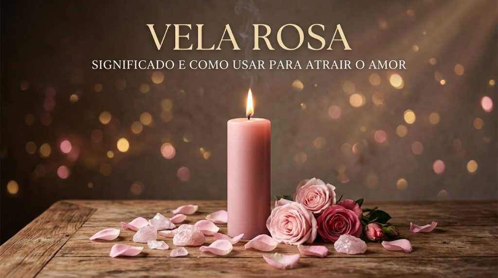 Vela rosa: significado e como usar para atrair o amor