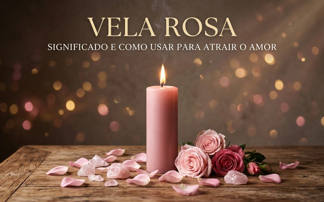 Vela rosa: significado e como usar para atrair o amor