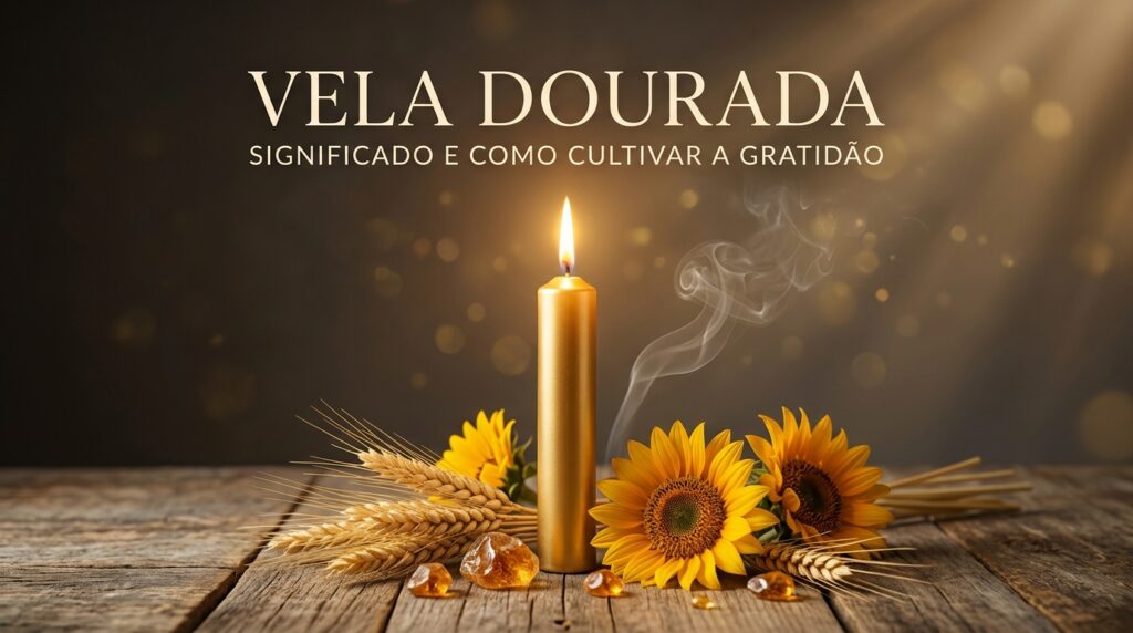 Vela dourada: significado e como cultivar a gratidão