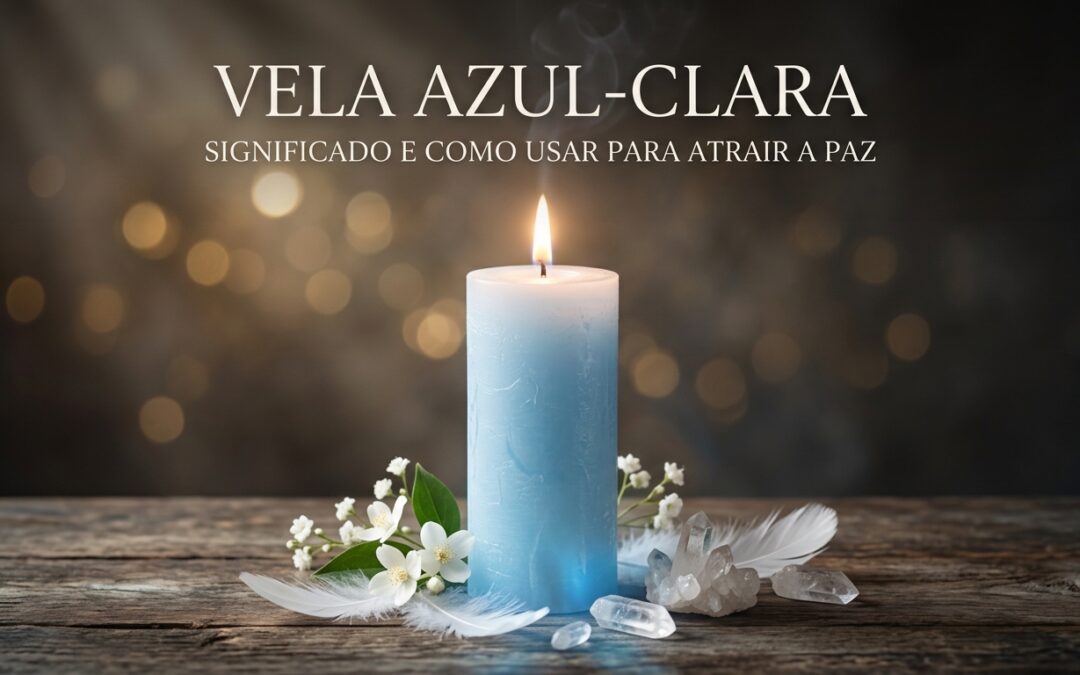 Vela azul-clara: significado e como usar para atrair a paz